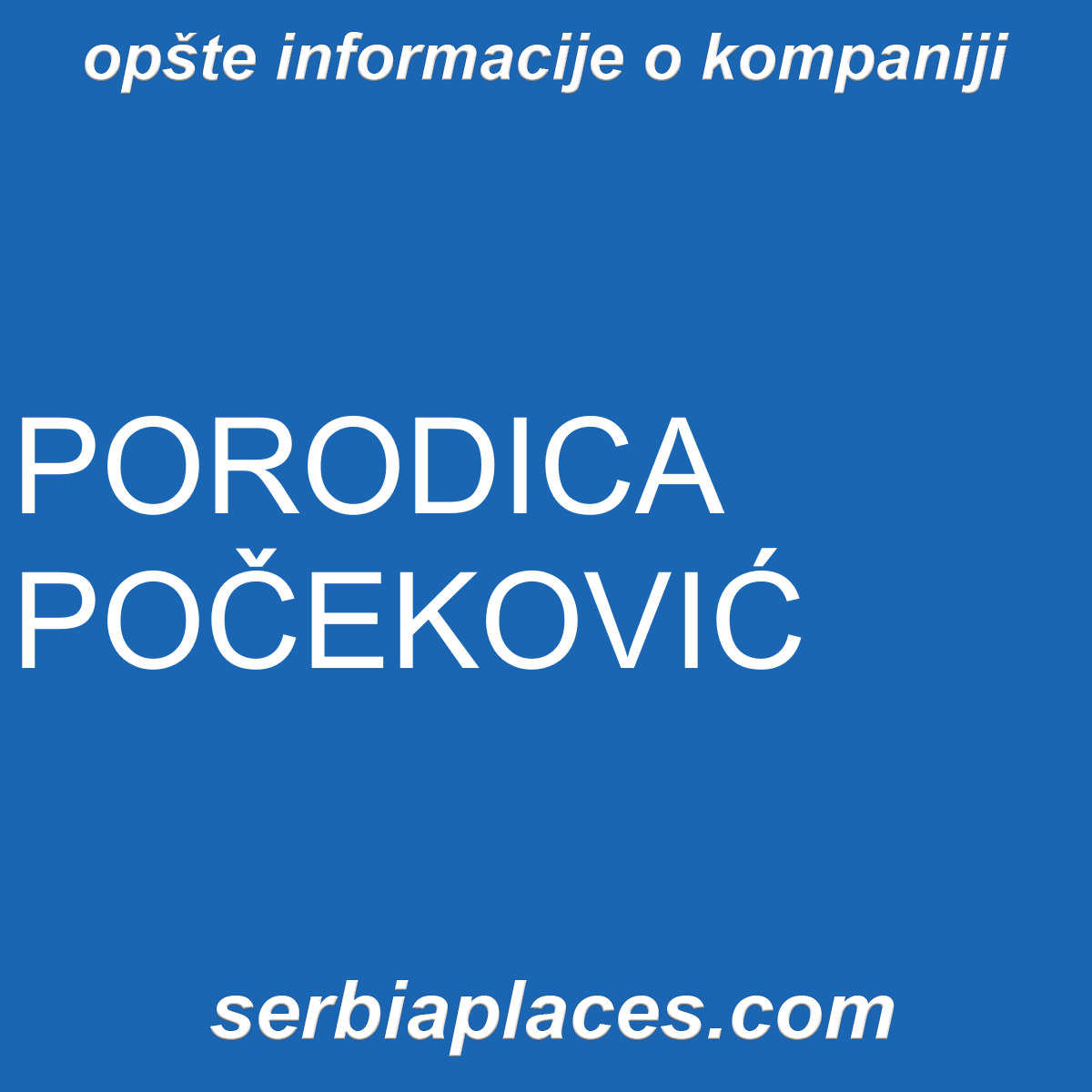 PORODICA POČEKOVIĆ