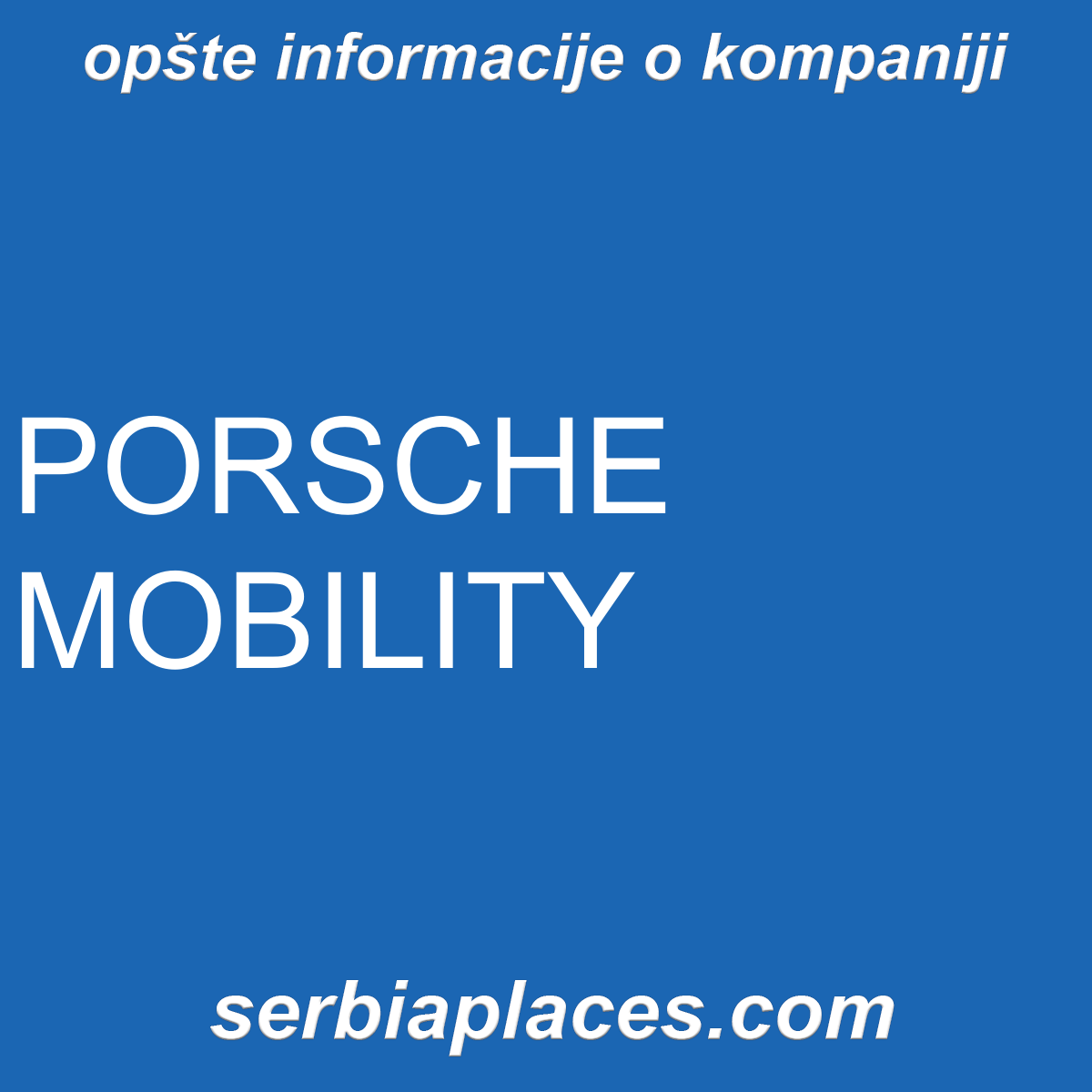 PORSCHE MOBILITY