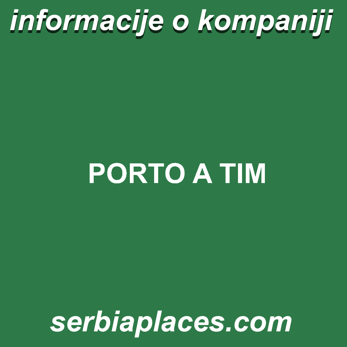 PORTO A TIM