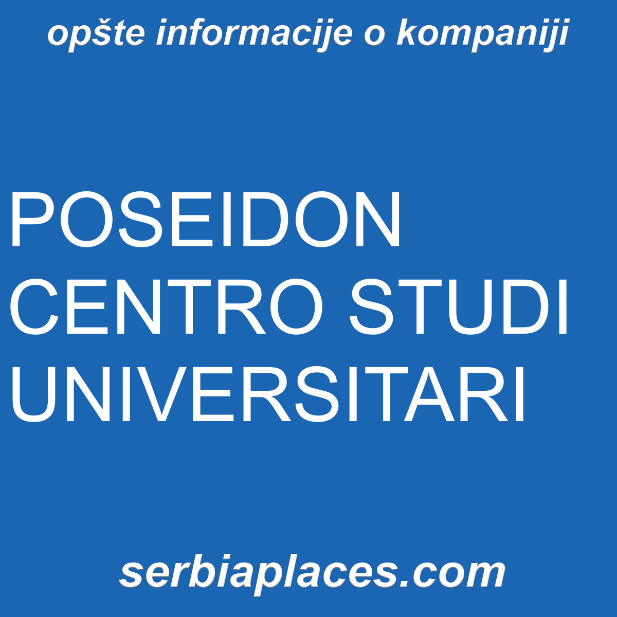 POSEIDON CENTRO STUDI UNIVERSITARI