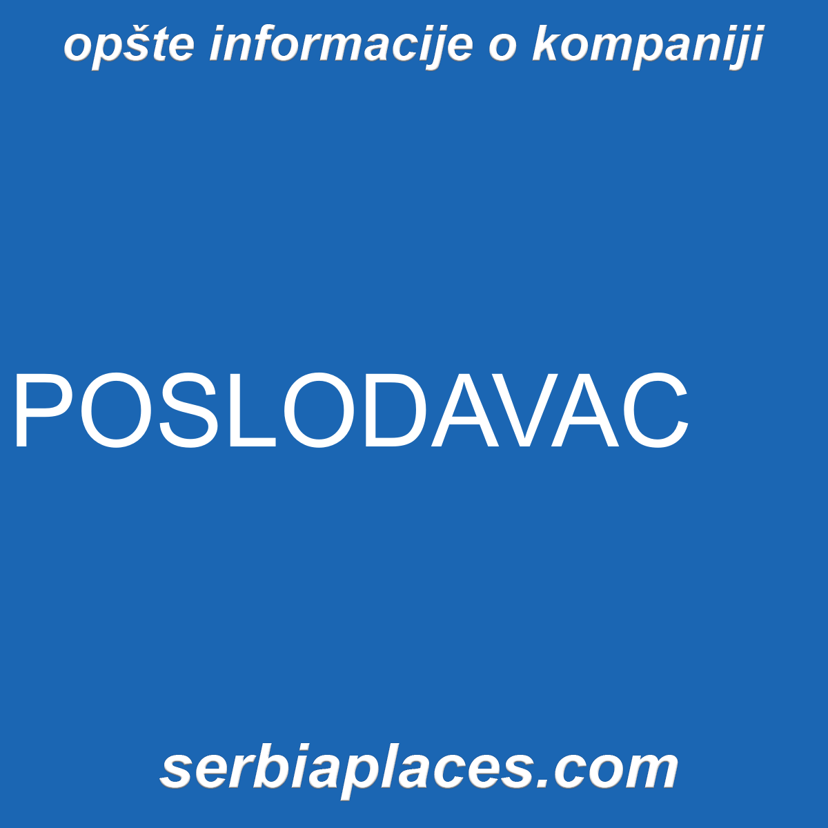 POSLODAVAC