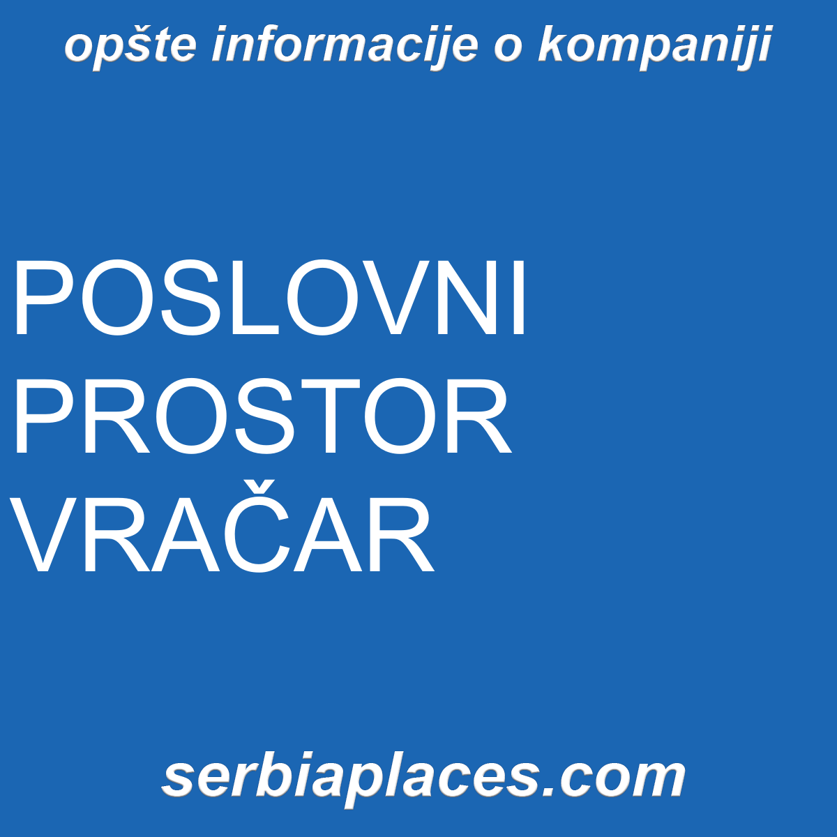 POSLOVNI PROSTOR VRAČAR