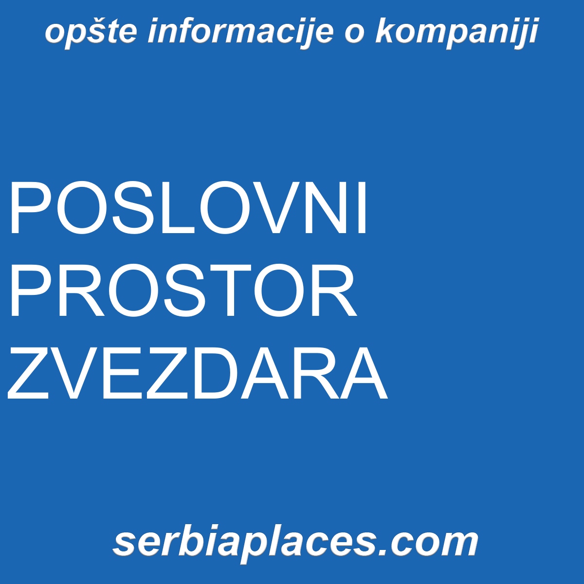 POSLOVNI PROSTOR ZVEZDARA