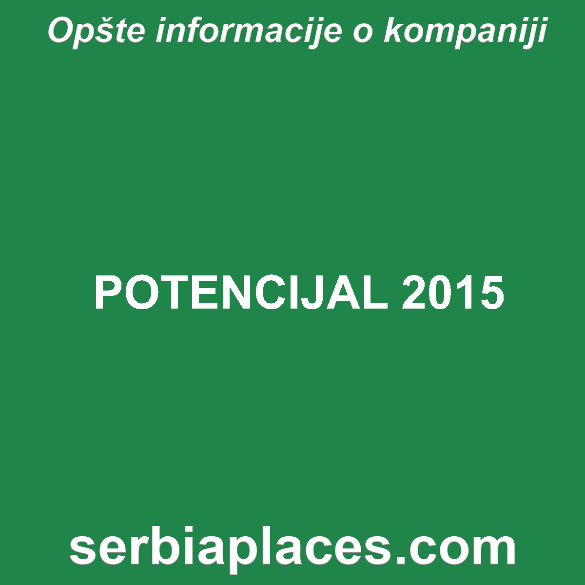 POTENCIJAL 2015