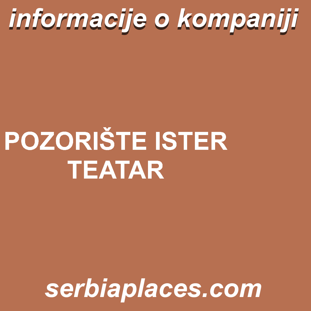 POZORIŠTE ISTER TEATAR