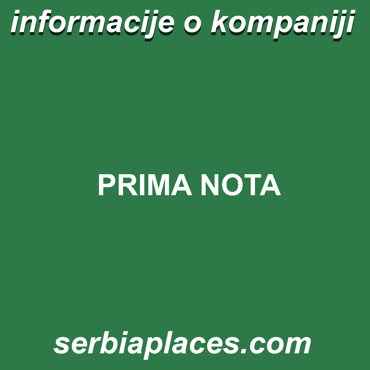PRIMA NOTA