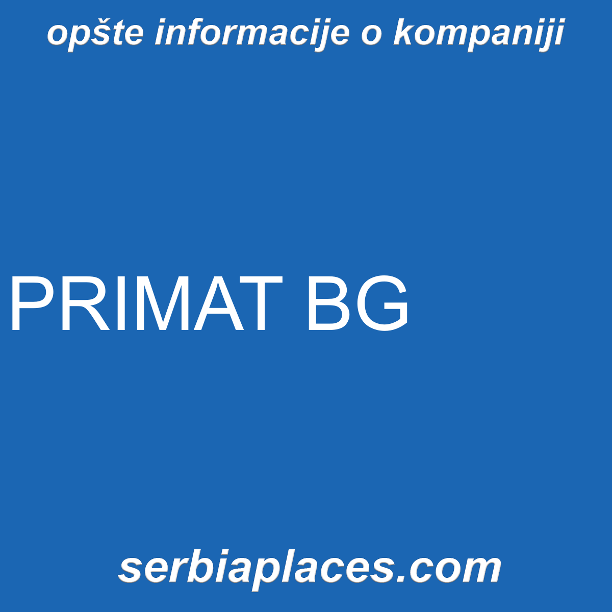 PRIMAT BG
