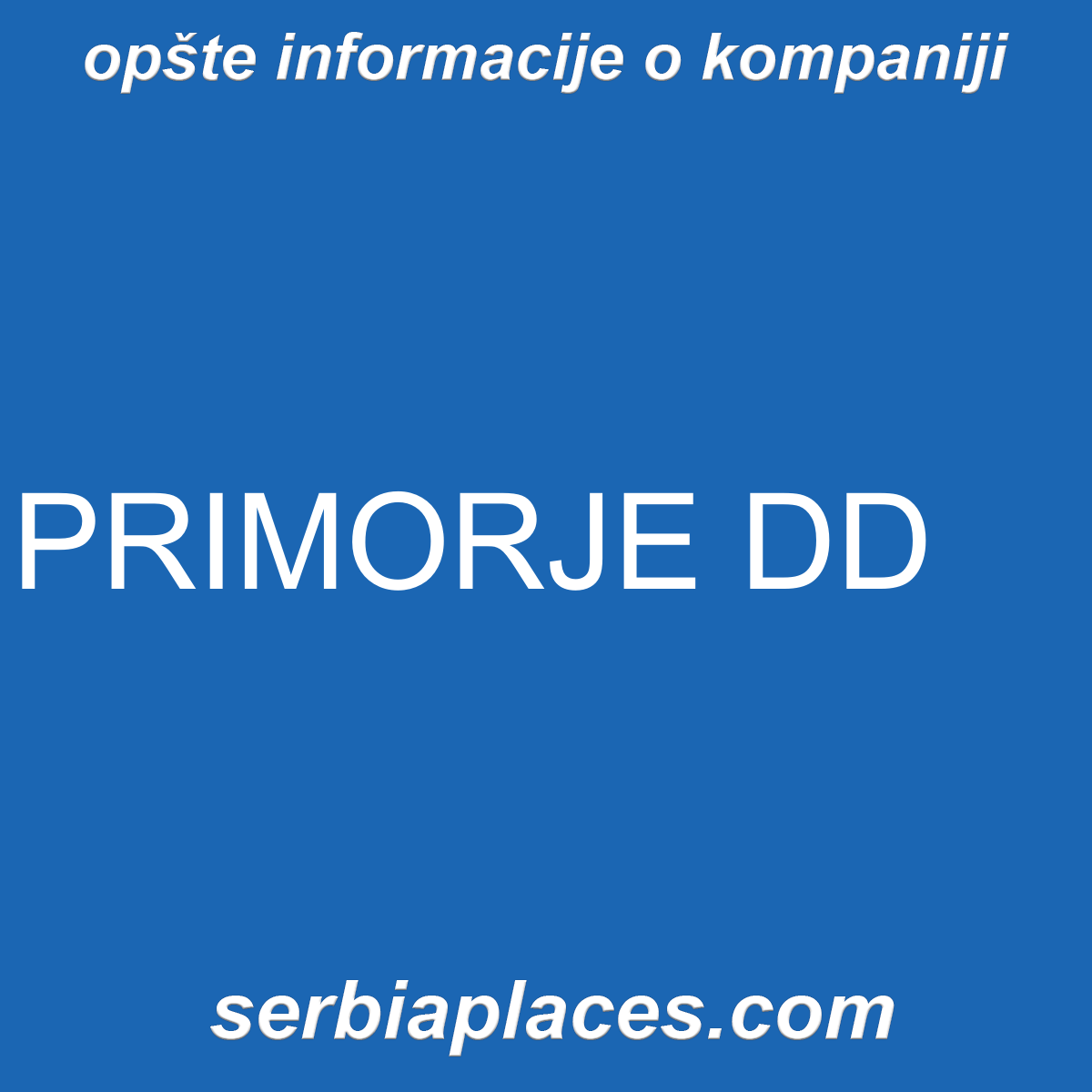 PRIMORJE DD
