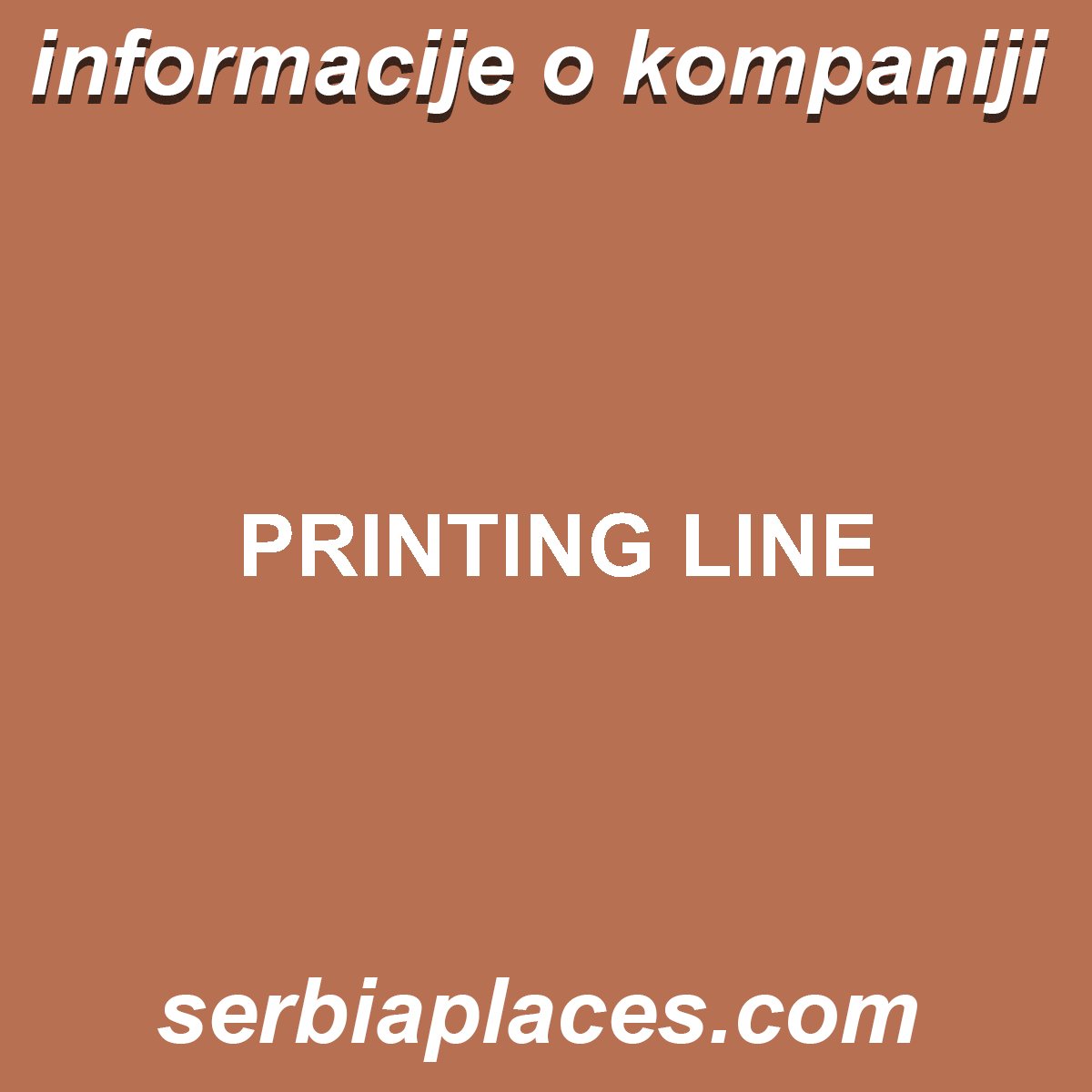 PRINTING LINE