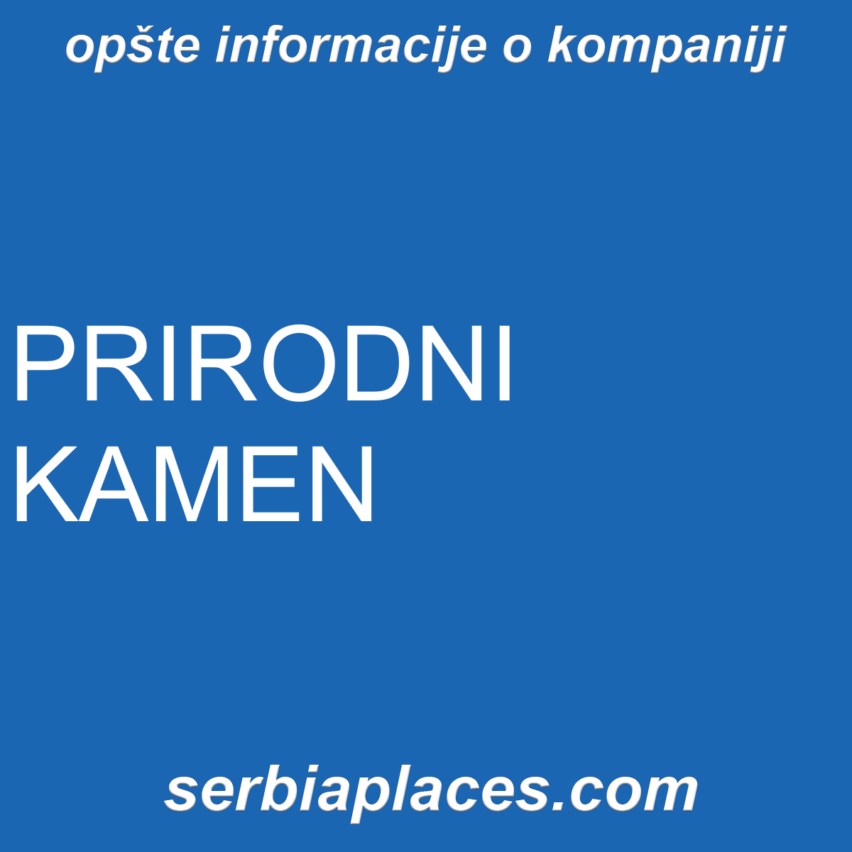 PRIRODNI KAMEN