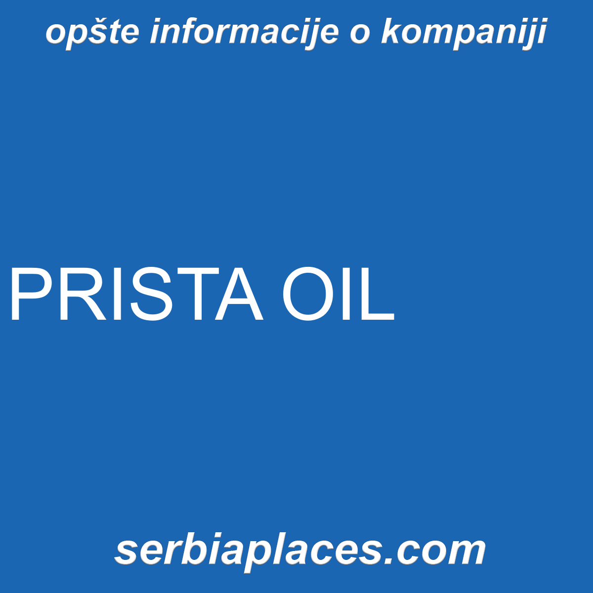 PRISTA OIL