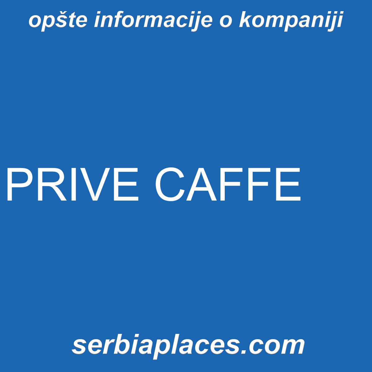PRIVE CAFFE