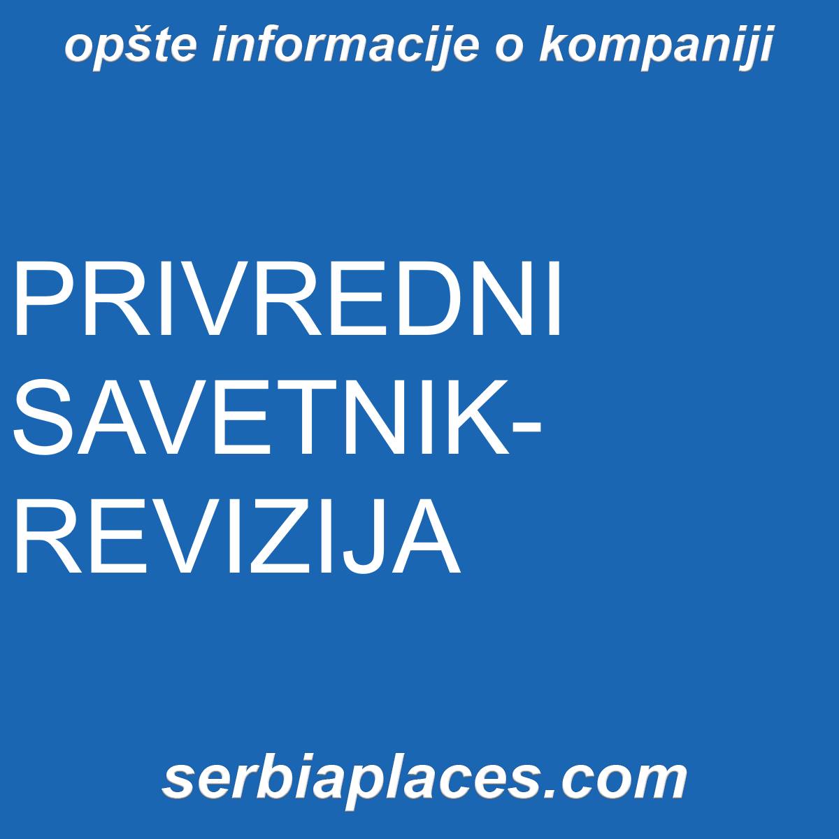 PRIVREDNI SAVETNIK-REVIZIJA