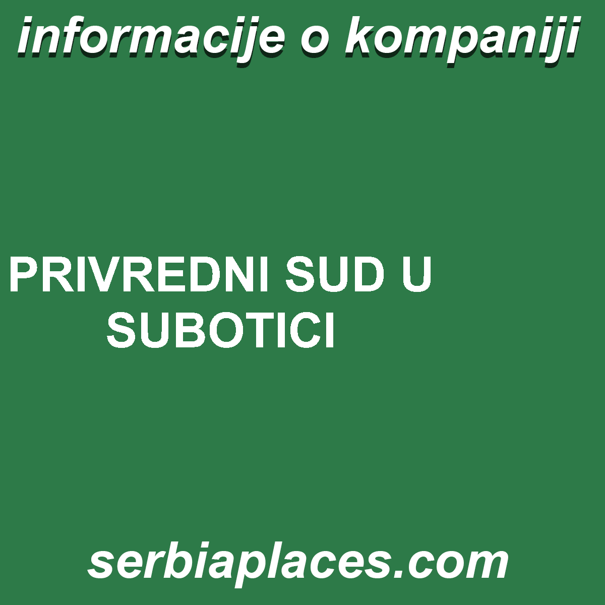 PRIVREDNI SUD U SUBOTICI