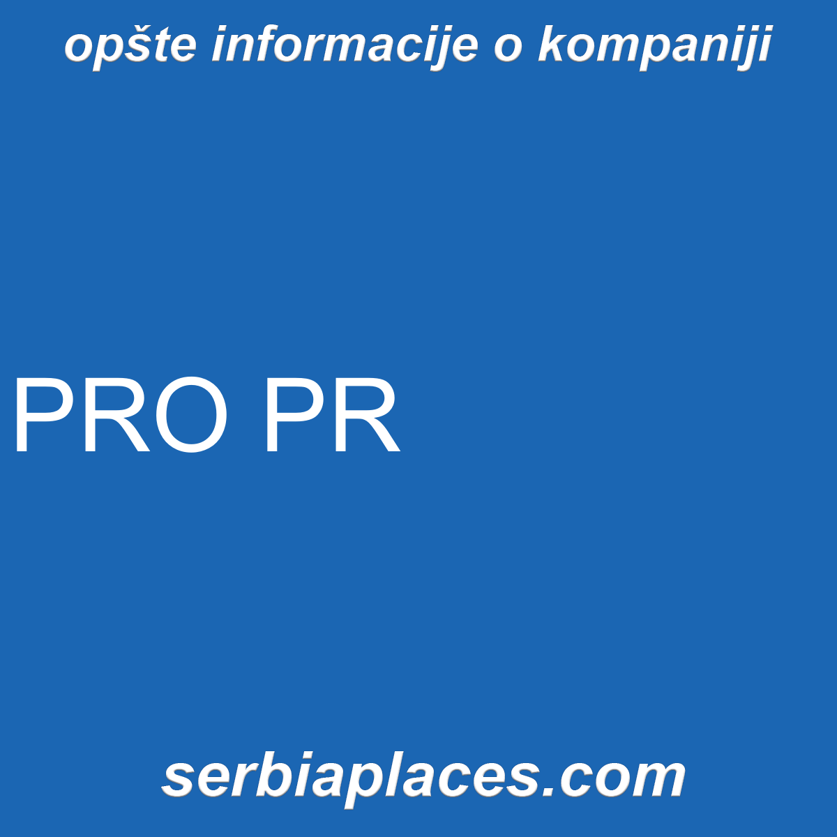 PRO PR