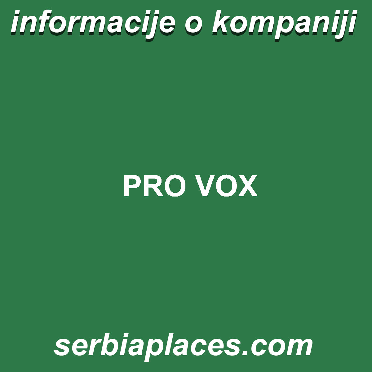 PRO VOX