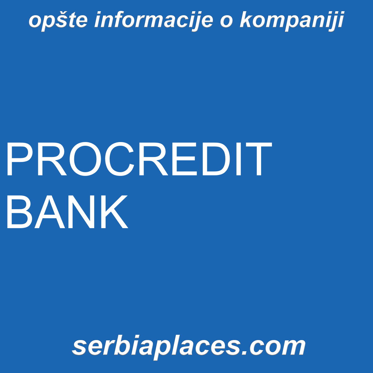 PROCREDIT BANK