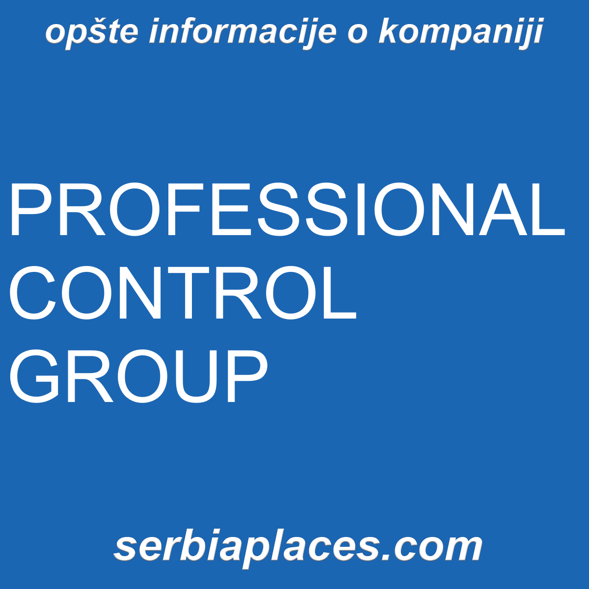 PROFESSIONAL CONTROL GROUP