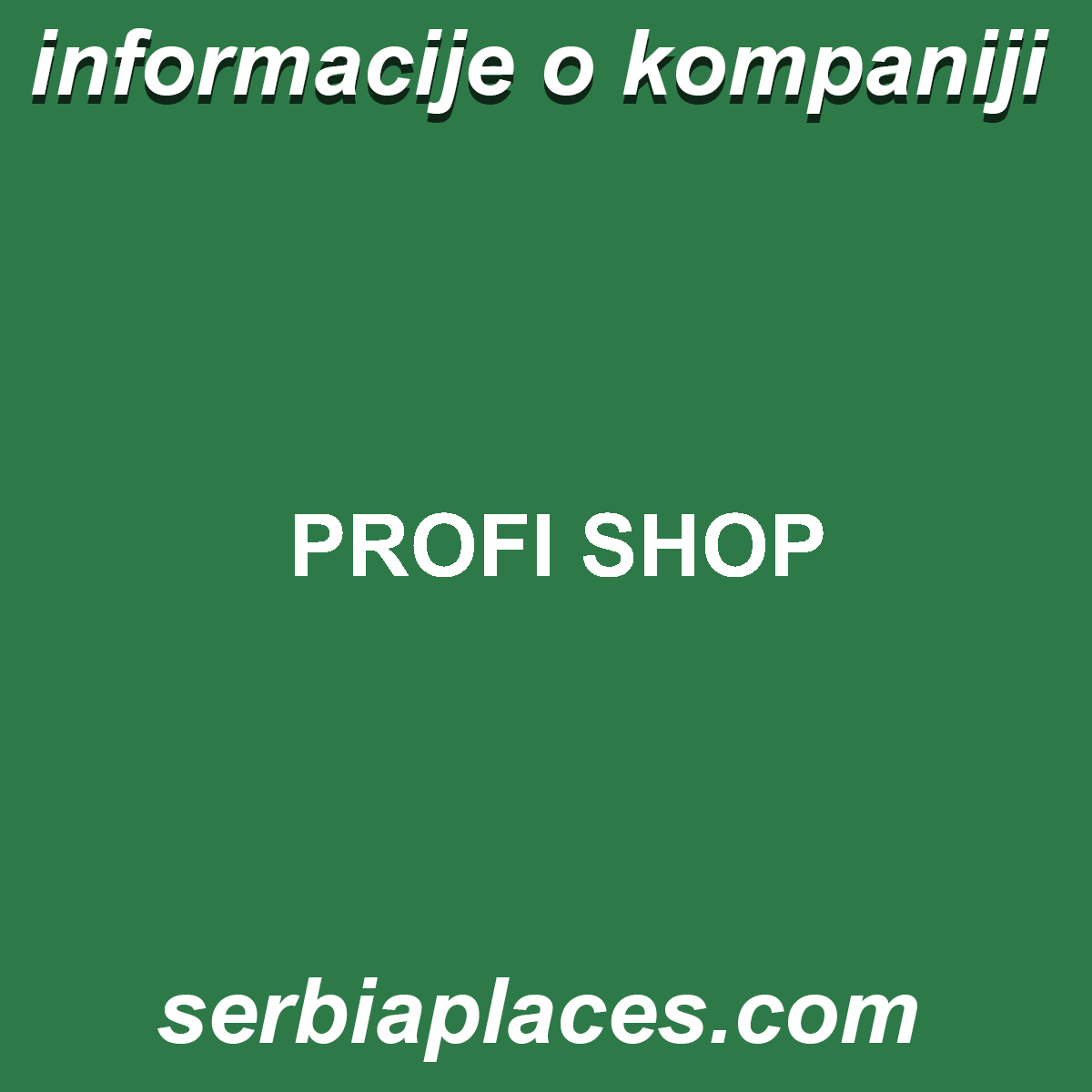 PROFI SHOP