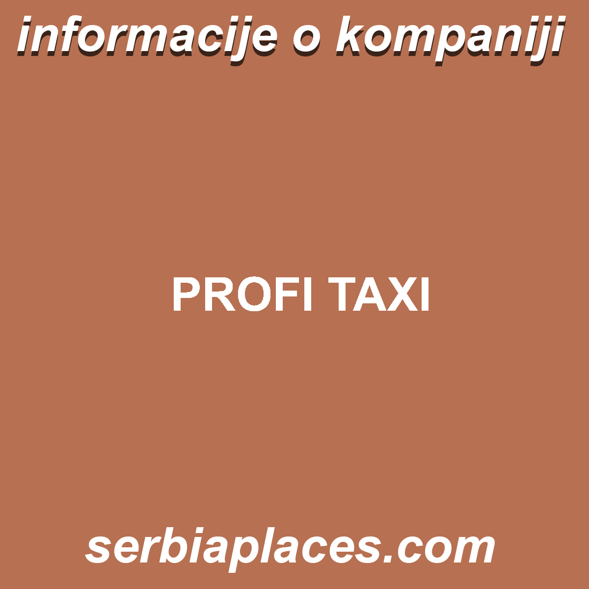 PROFI TAXI