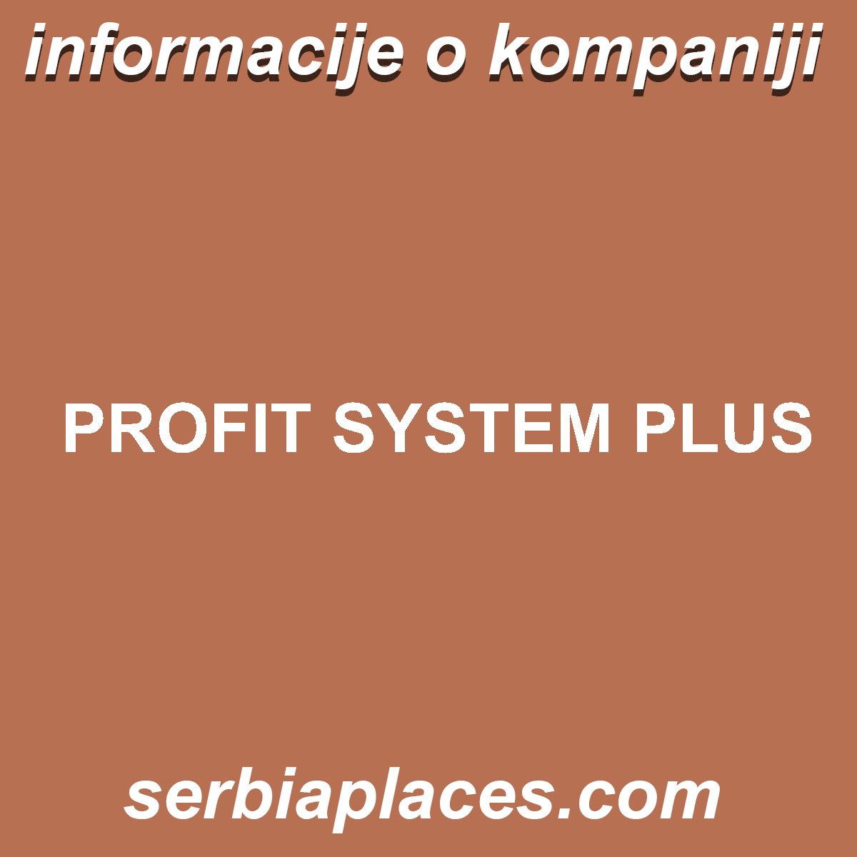 PROFIT SYSTEM PLUS