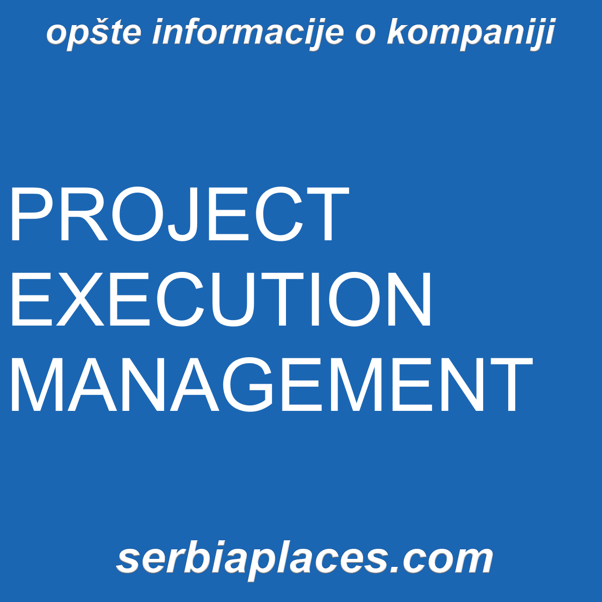 PROJECT EXECUTION MANAGEMENT