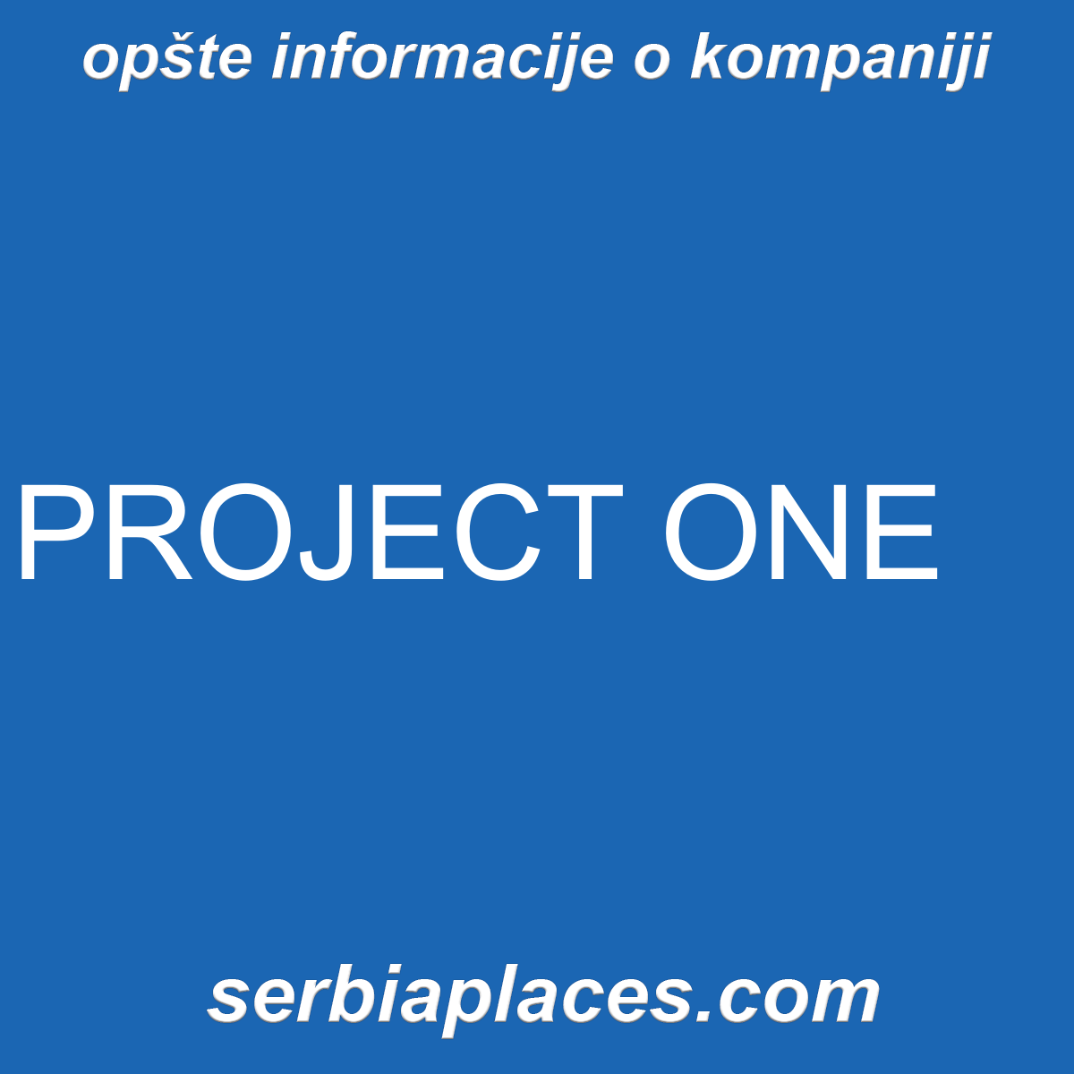 PROJECT ONE