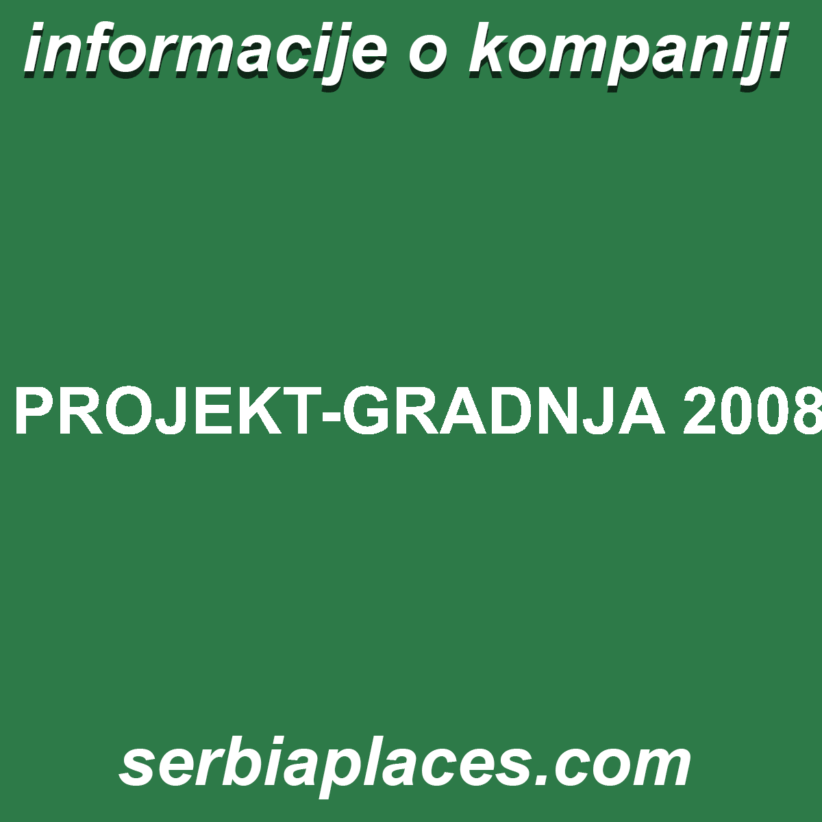 PROJEKT-GRADNJA 2008