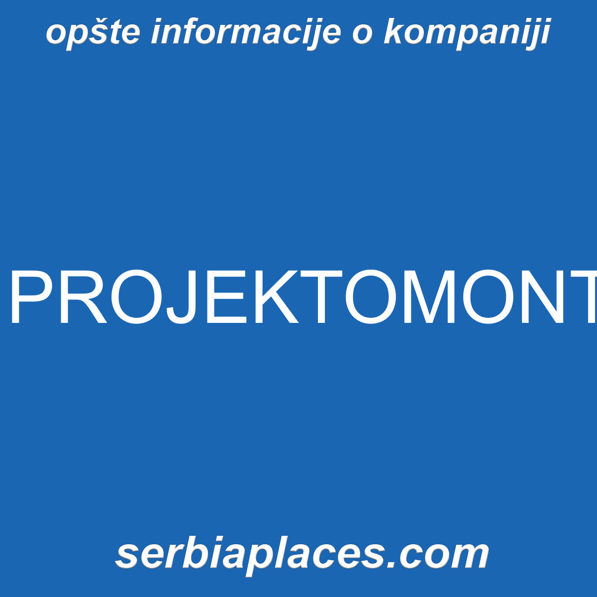 PROJEKTOMONTAŽA
