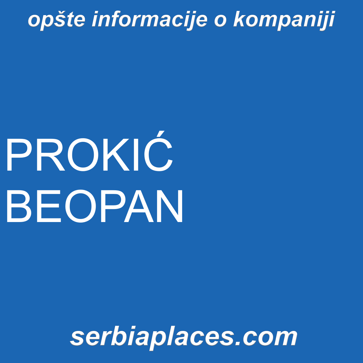 PROKIĆ BEOPAN