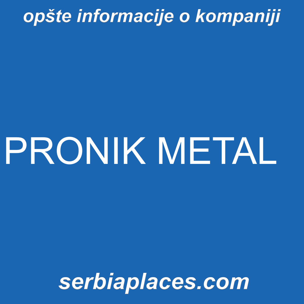 PRONIK METAL