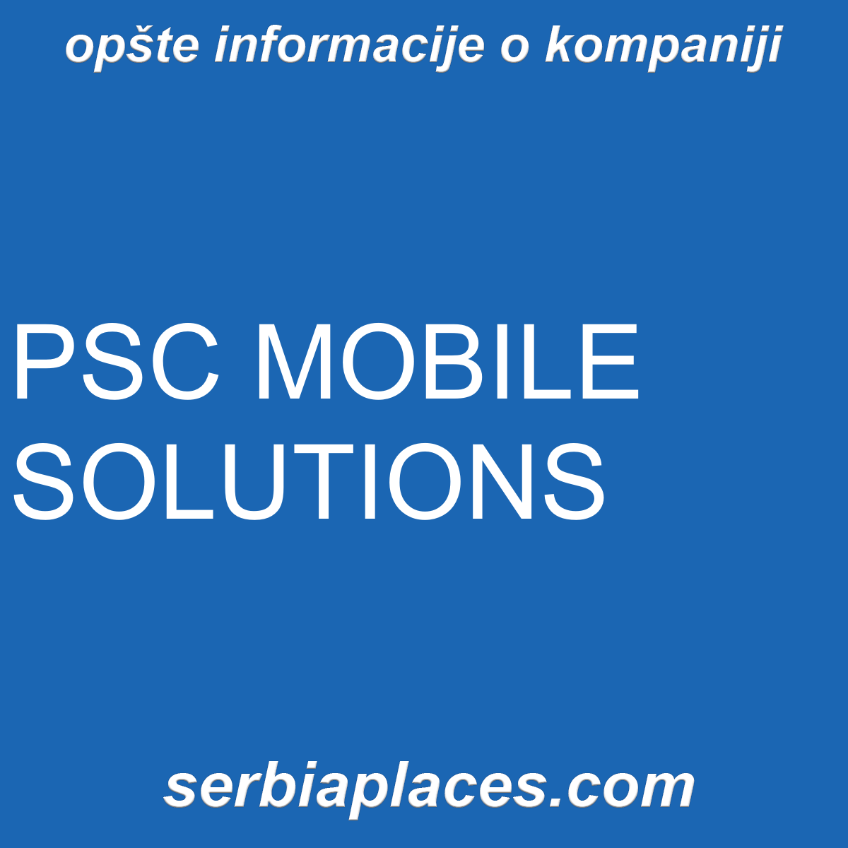 PSC MOBILE SOLUTIONS