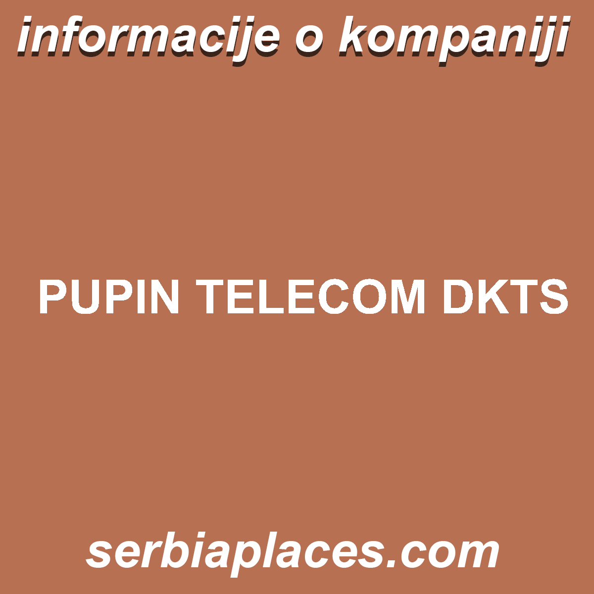 PUPIN TELECOM DKTS