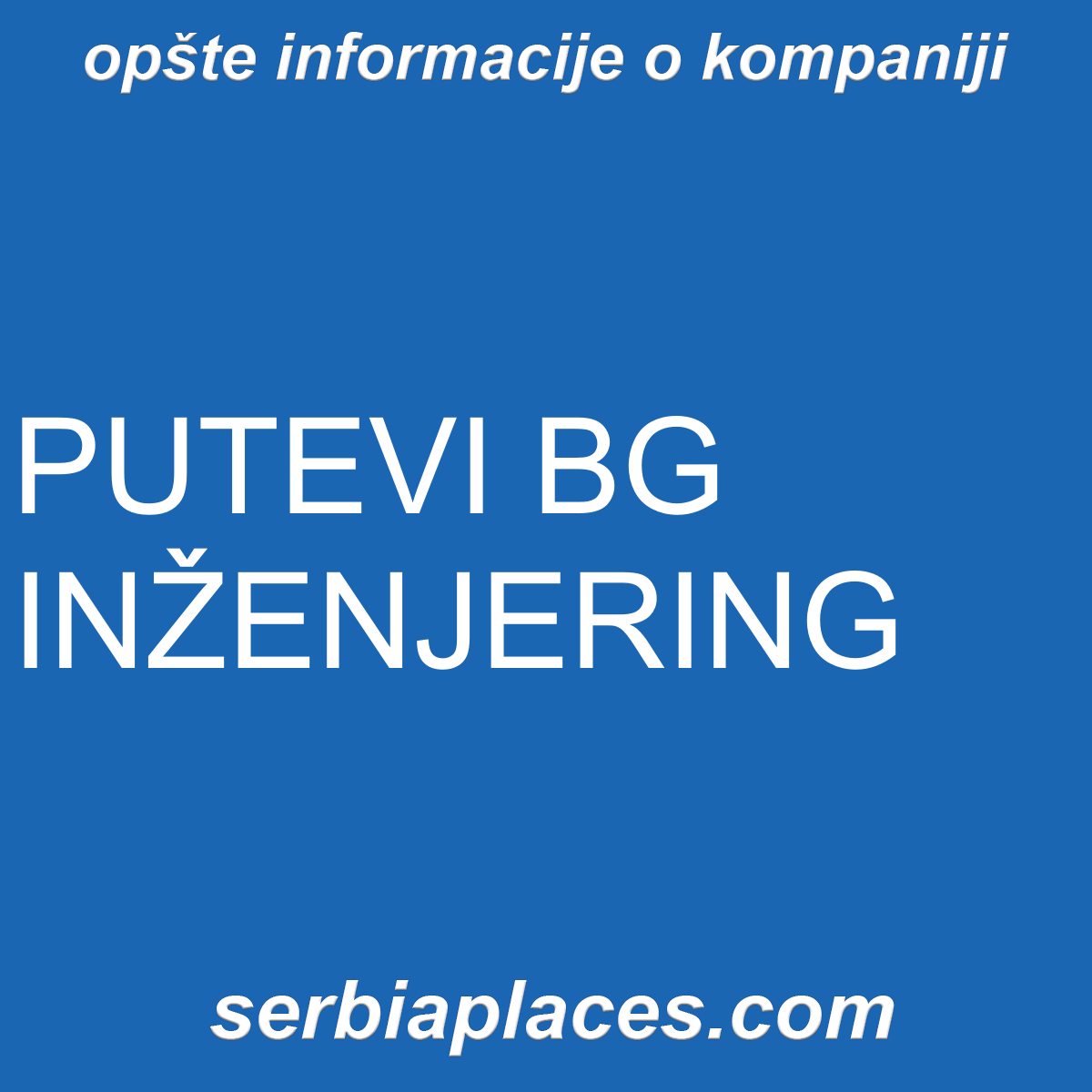 PUTEVI BG INŽENJERING