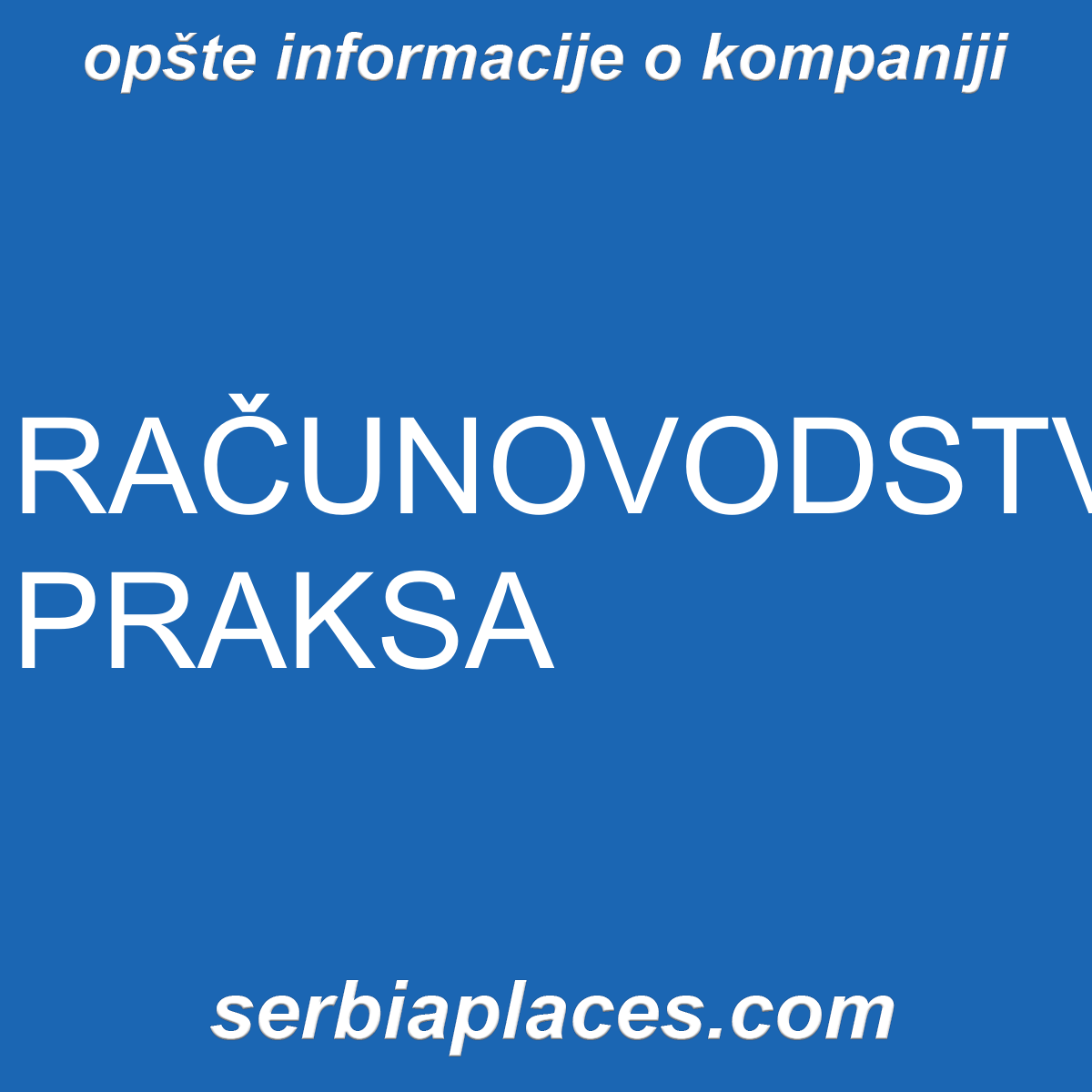RAČUNOVODSTVENA PRAKSA