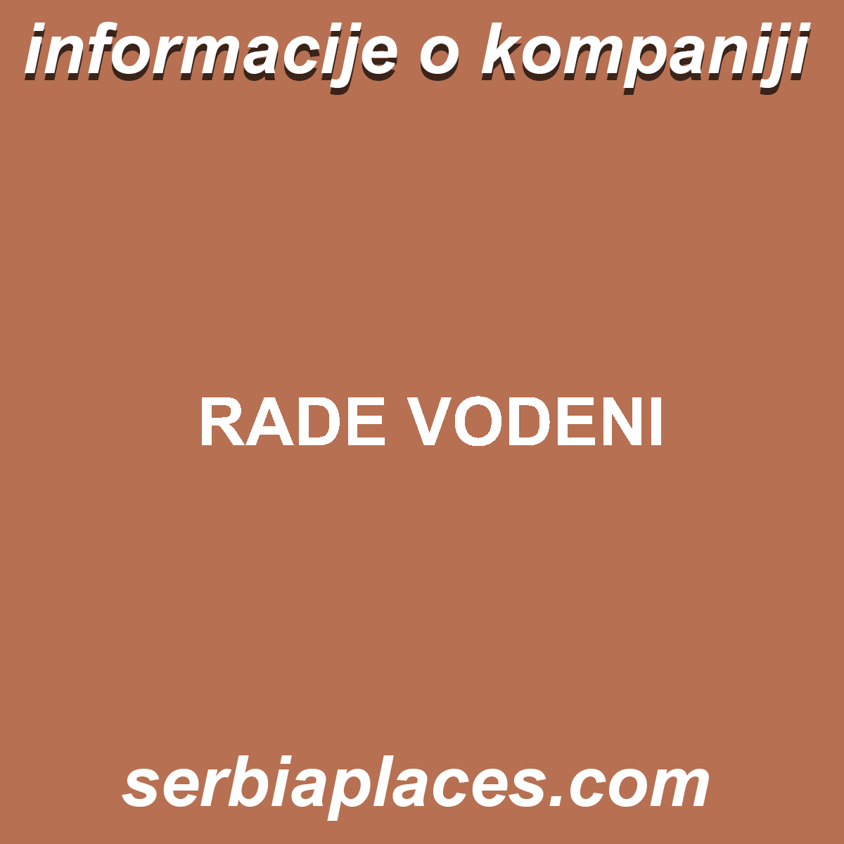 RADE VODENI