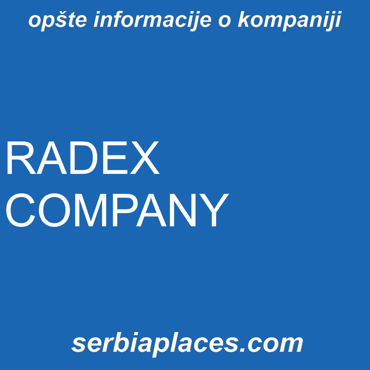 RADEX COMPANY