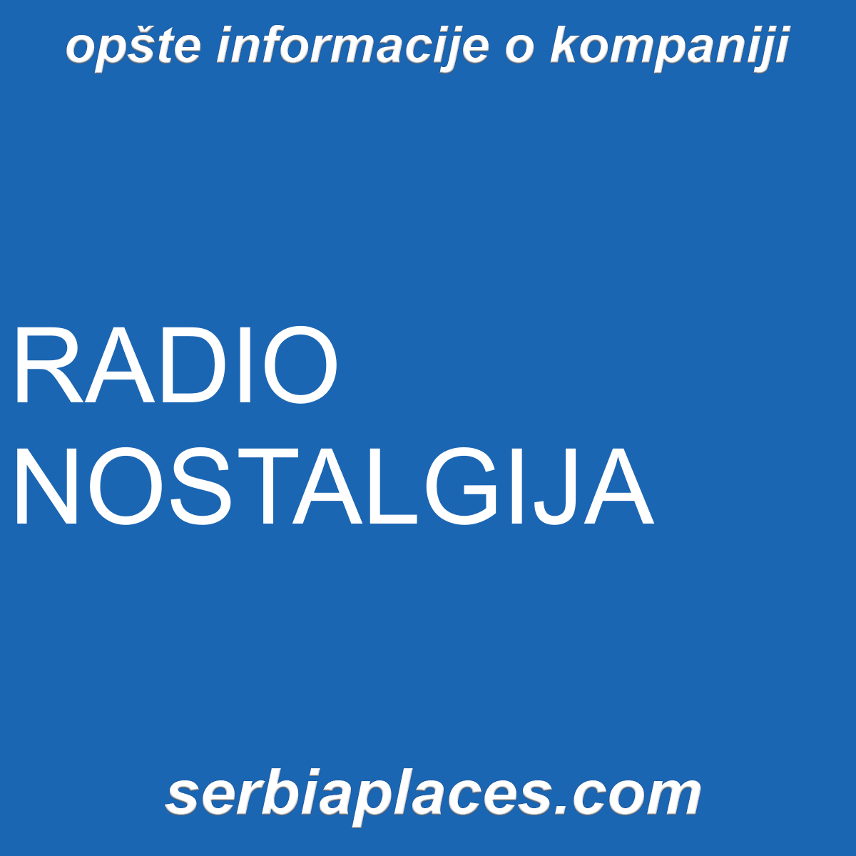 RADIO NOSTALGIJA