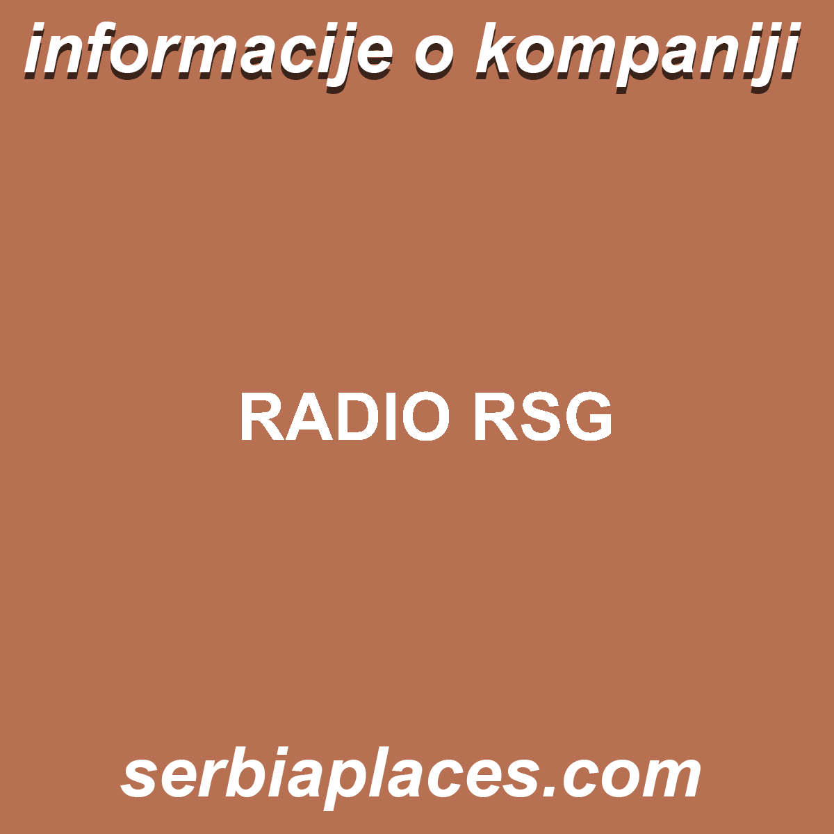 RADIO RSG