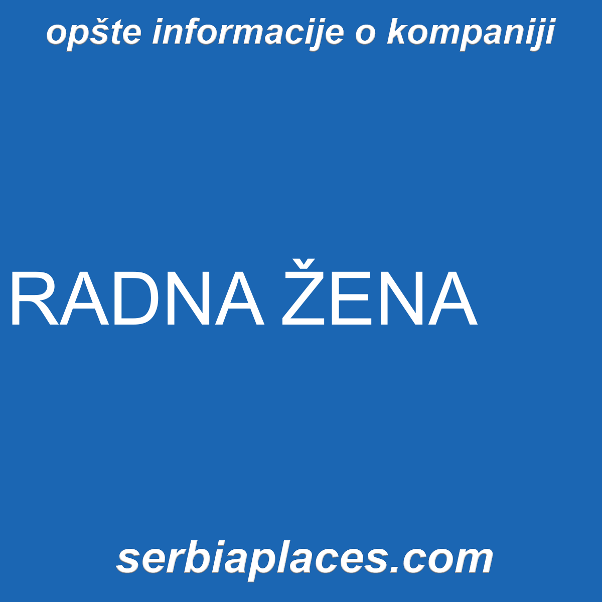RADNA ŽENA