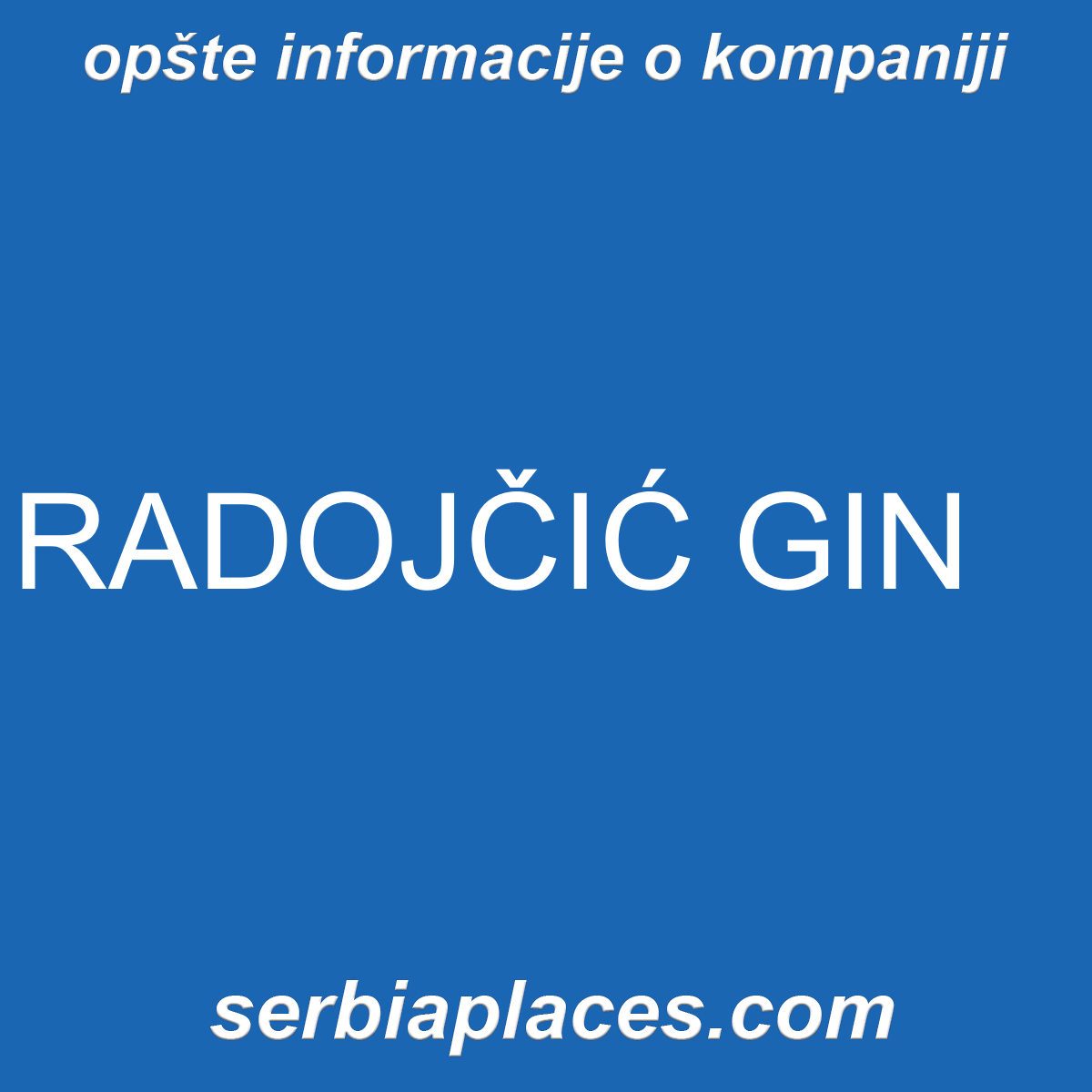 RADOJČIĆ GIN