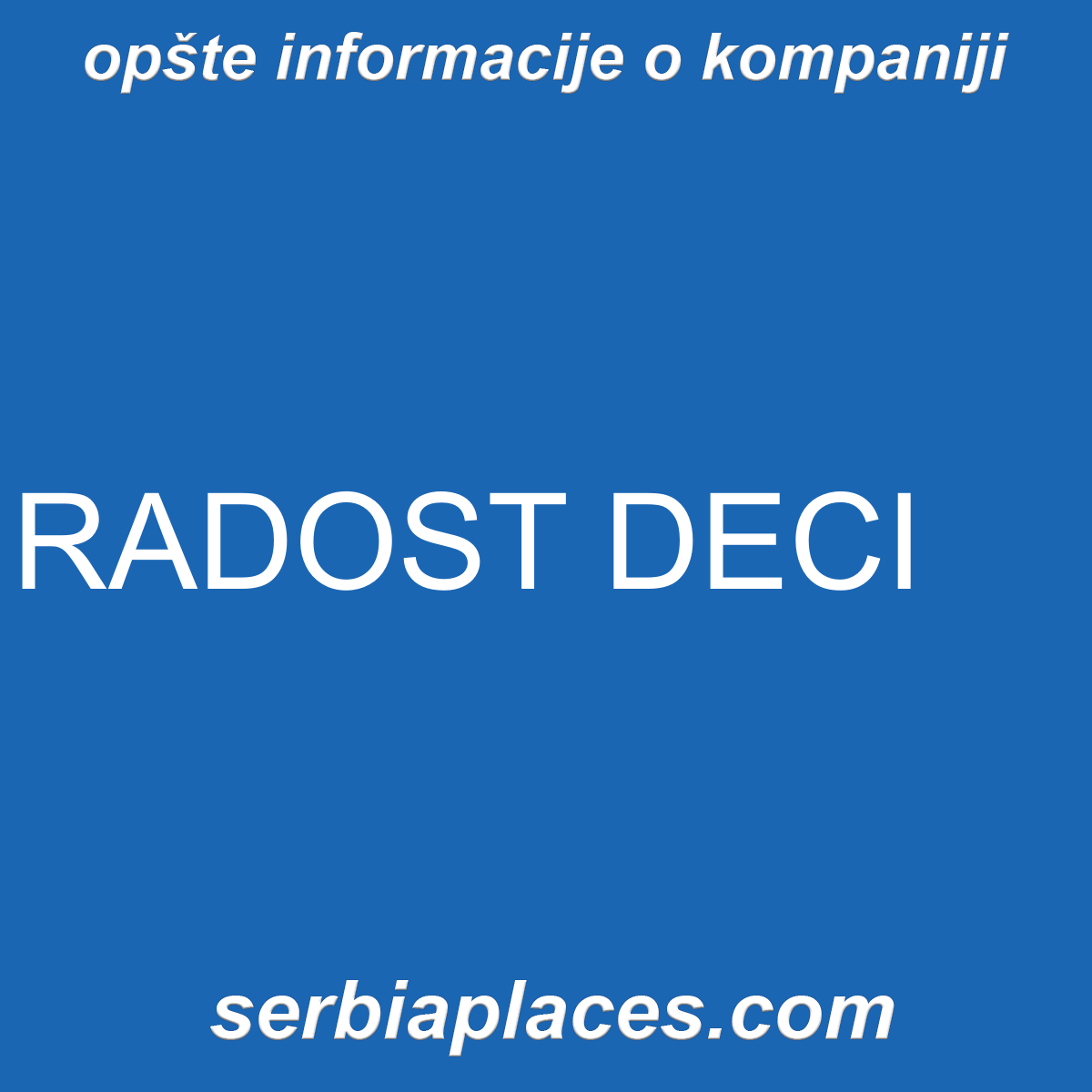 RADOST DECI