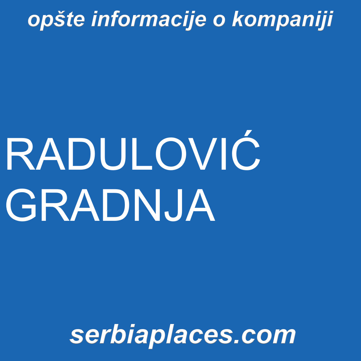 RADULOVIĆ GRADNJA