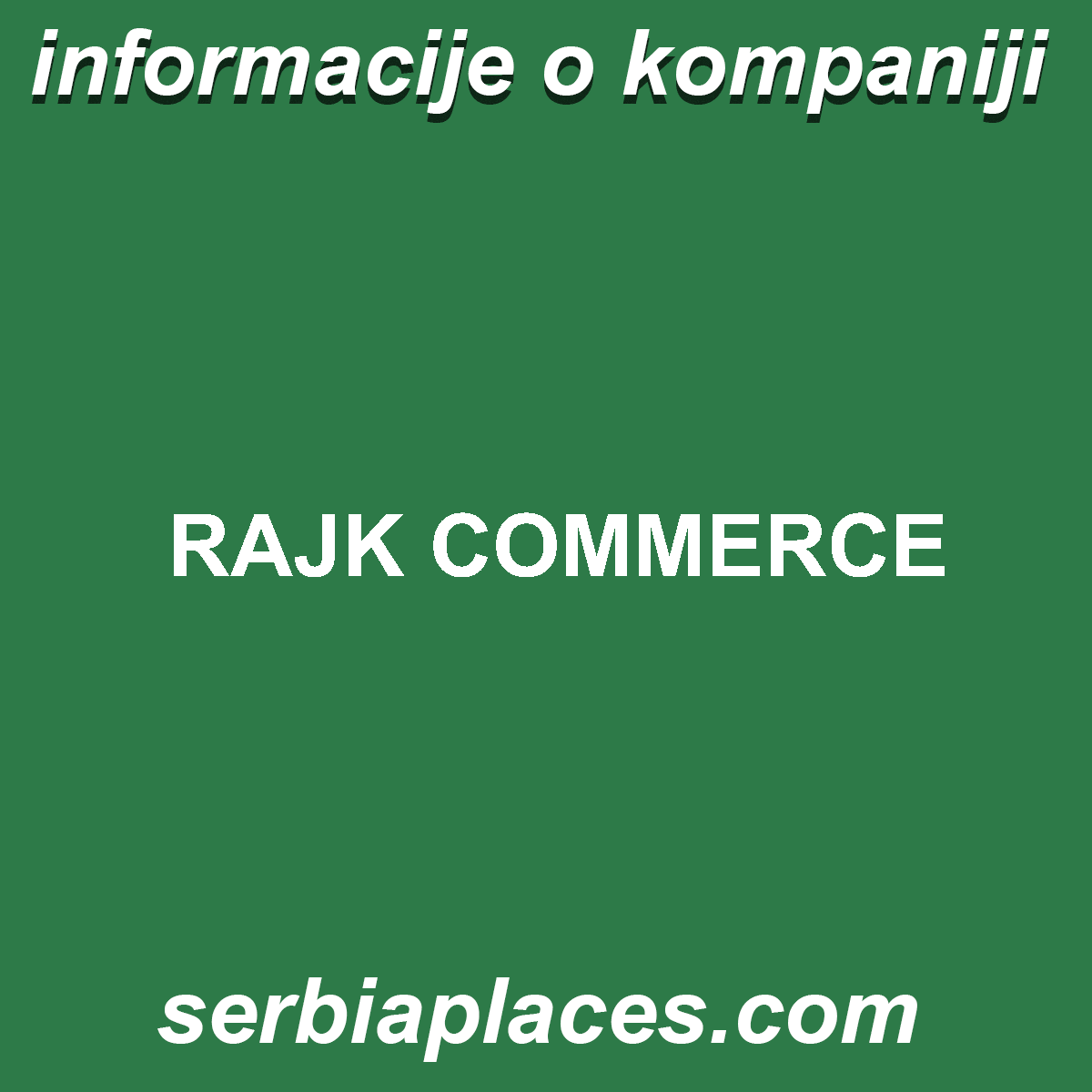 RAJK COMMERCE