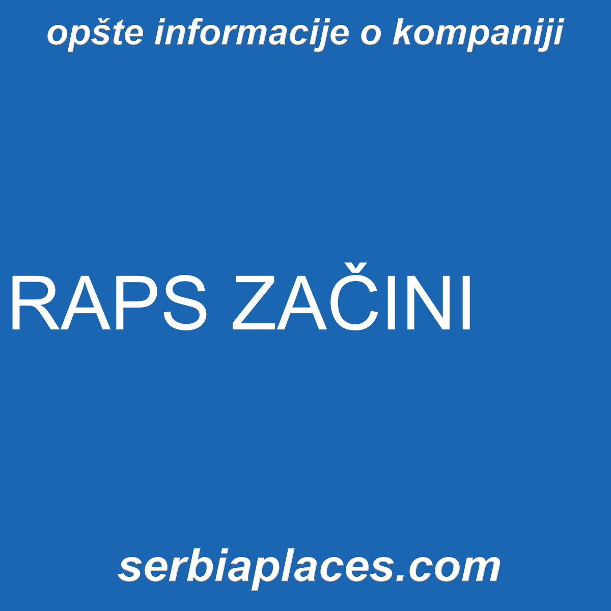 RAPS ZAČINI