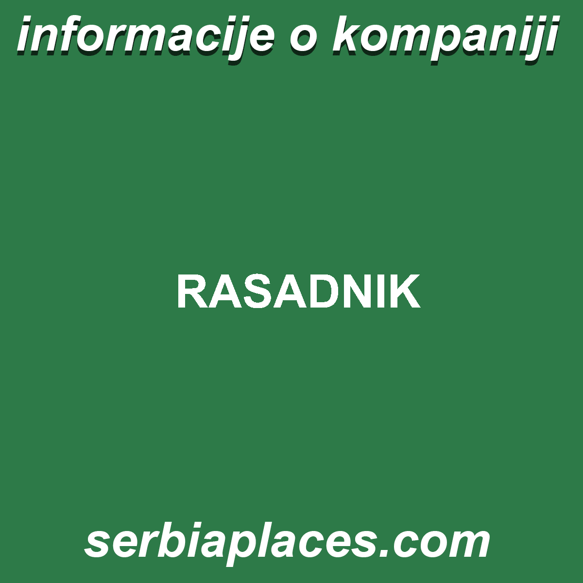 RASADNIK