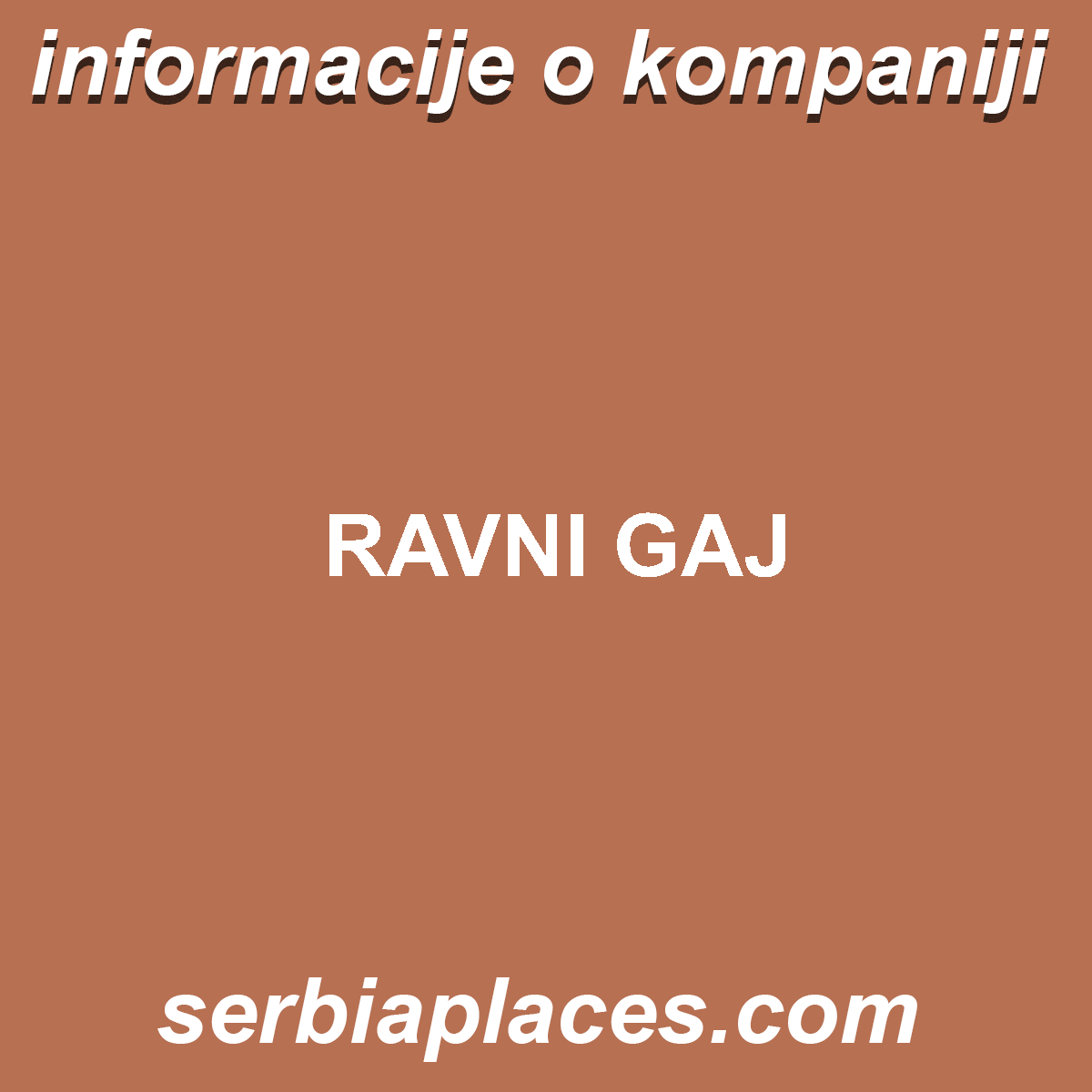 RAVNI GAJ