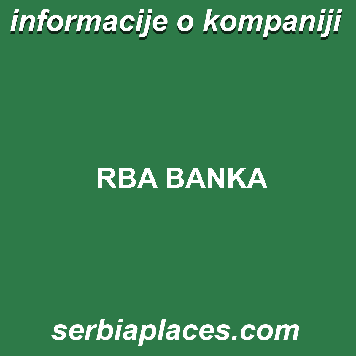 RBA BANKA
