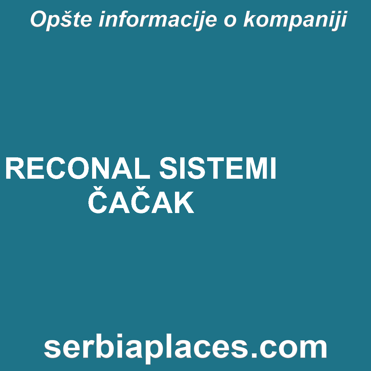RECONAL SISTEMI ČAČAK