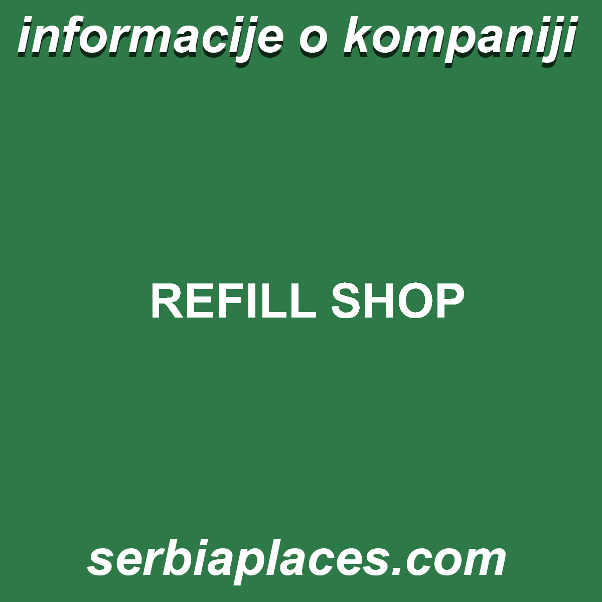 REFILL SHOP